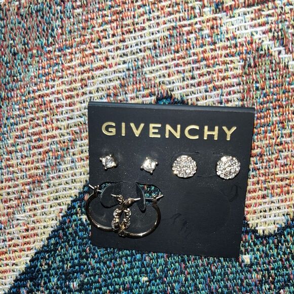 Givenchy Gold and Silver Earrings Elegant Jewelry Set Brand New Designer Silver - Picture 4 of 7